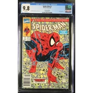 🔑🔥SPIDER-MAN #1 CGC 9.8 NEWSSTAND RARE SCARCE (1990 Todd McFarlane 457020